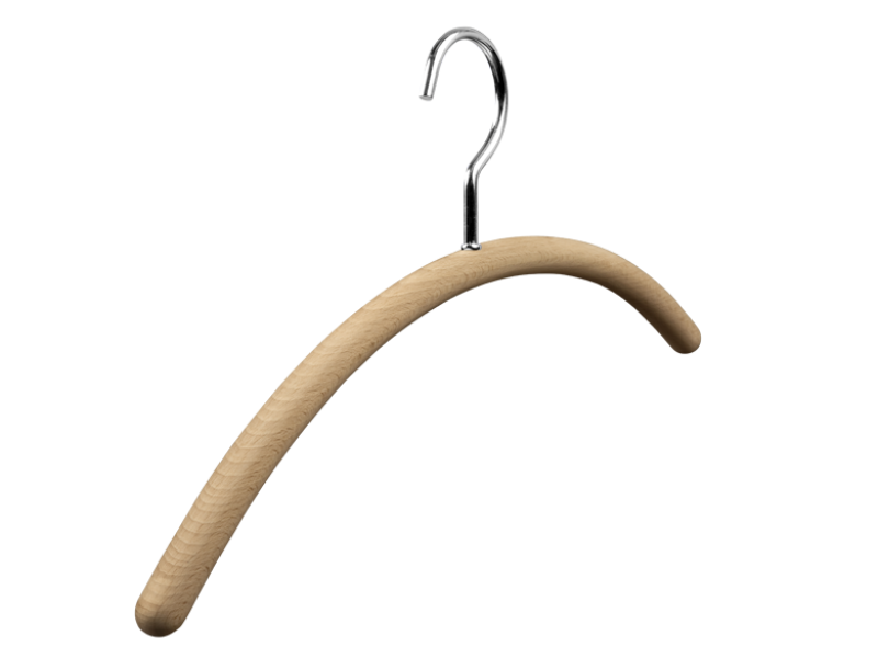 Lot De 20 Cintres En Bois Pour Enfants - Naturel, Pivotants 360°, Anti-Glissement