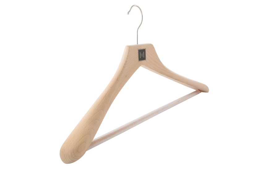 Cintre Bois de 45 cm Naturel - chez Seepower Srl