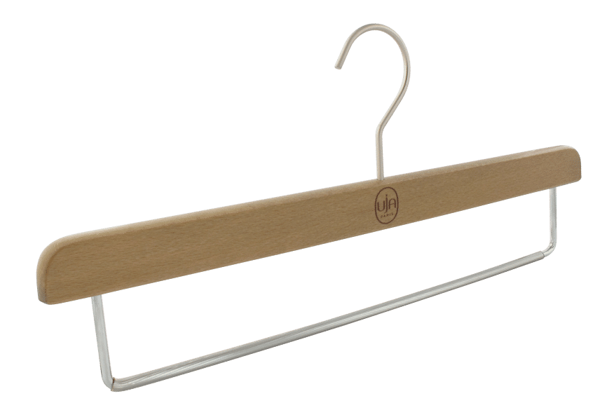 Lot de 20 cintres en bois d'érable barre antiglisse encoches longueur 44,5  cm pivotante à 360 degrés cintre de combinaison pour vêtements veste  pantalon naturel helloshop26 12_0000063 - Conforama