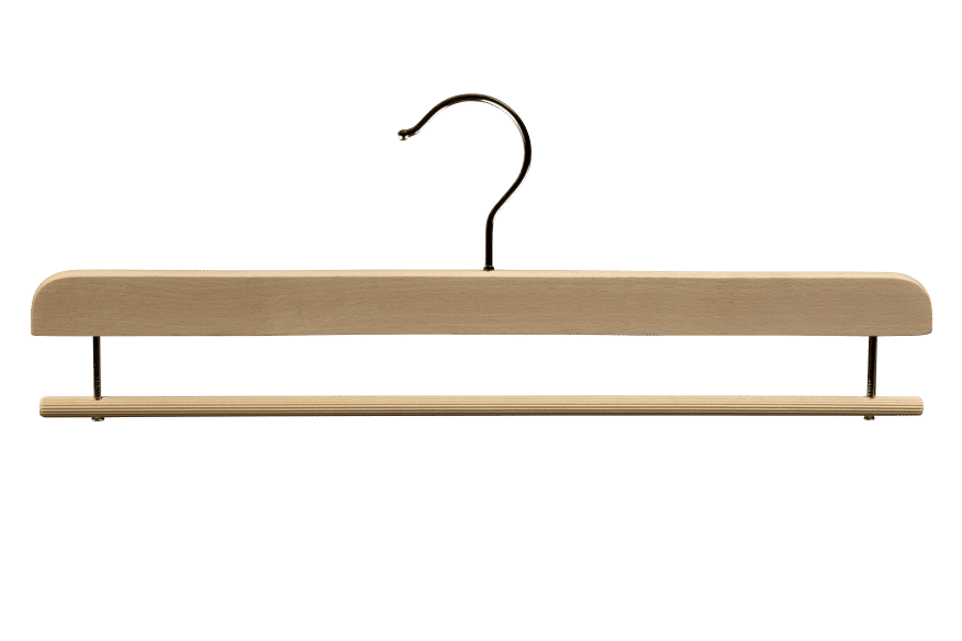 Lot de 20 cintres en bois d'érable barre antiglisse encoches longueur 44,5  cm pivotante à 360 degrés cintre de combinaison pour vêtements veste  pantalon naturel helloshop26 12_0000063 - Conforama